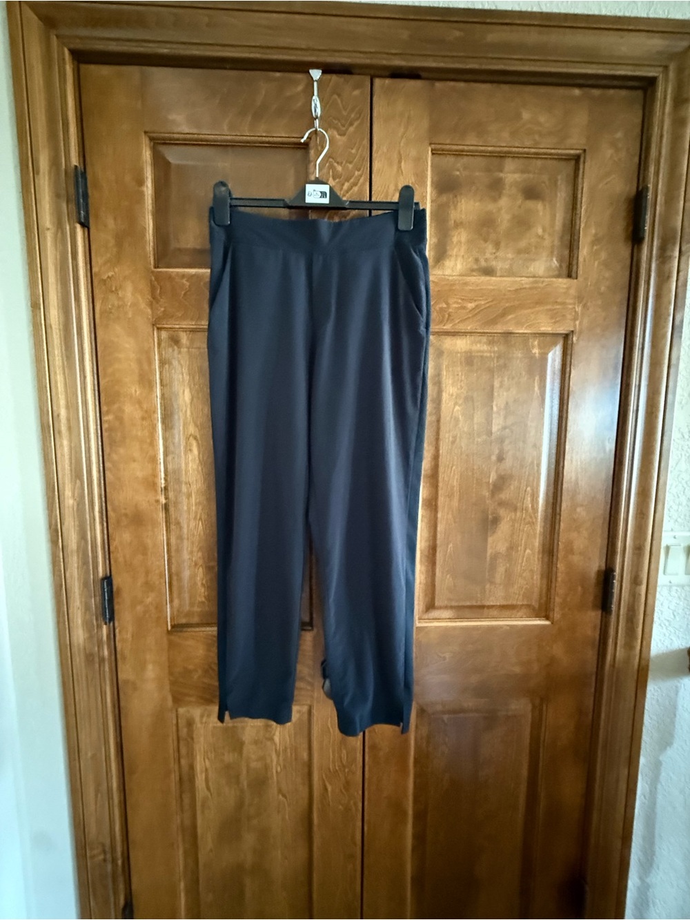 Athleta Black Women's Casual Dress Pants with High Waistband - Size 10